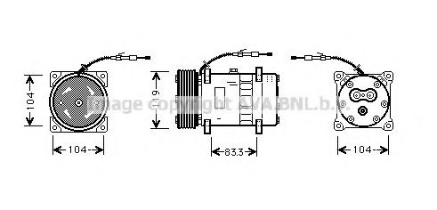 Компрессор, кондиционер AVA QUALITY COOLING UVK106