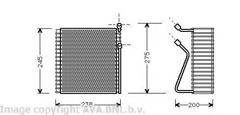 Испаритель, кондиционер AVA QUALITY COOLING VOV091