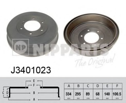 Тормозной барабан NIPPARTS J3401023