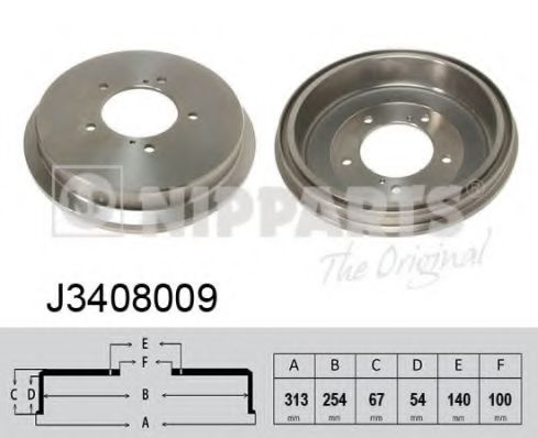 Тормозной барабан NIPPARTS J3408009