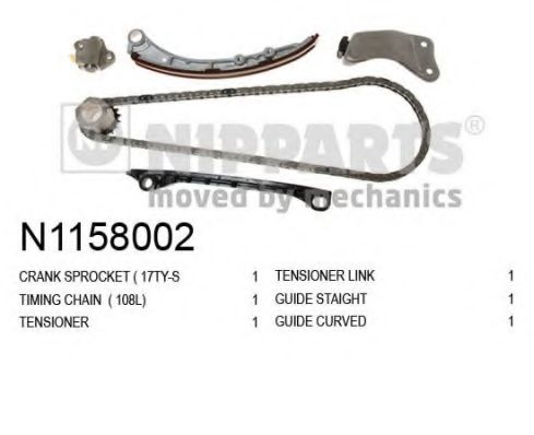 Комплект цели привода распредвала NIPPARTS N1158002