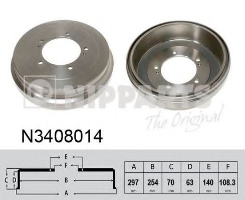 Тормозной барабан NIPPARTS N3408014