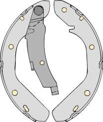 Комплект тормозов, барабанный тормозной механизм MGA K551550