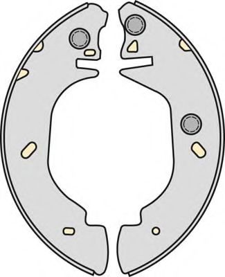 Комплект тормозов, барабанный тормозной механизм MGA PM723469