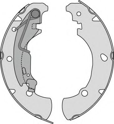 Комплект тормозов, барабанный тормозной механизм MGA PM822975