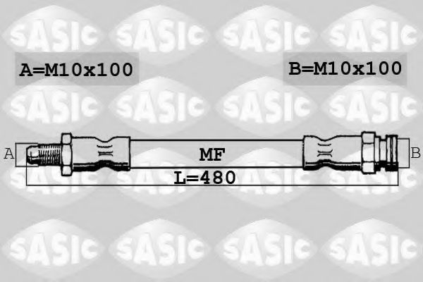 Тормозной шланг SASIC 6606023