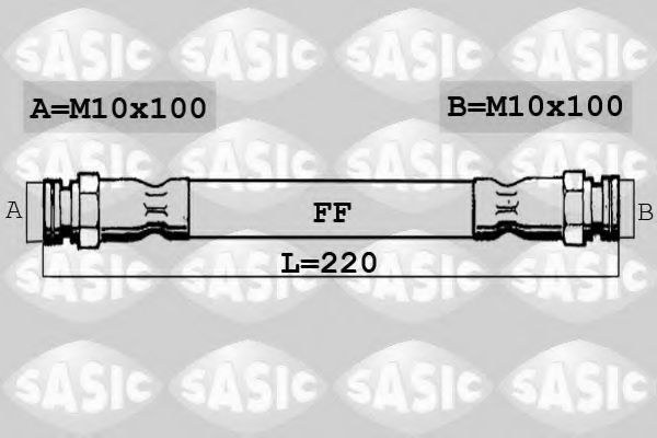 Тормозной шланг SASIC SBH0166