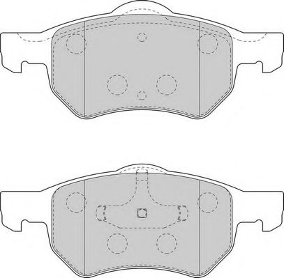 Комплект тормозных колодок, дисковый тормоз DURON DBP221474