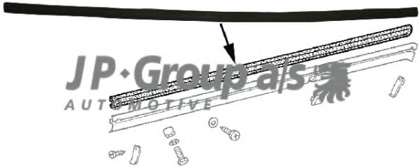 Облицовка / защитная накладка, боковина JP GROUP 1681000406
