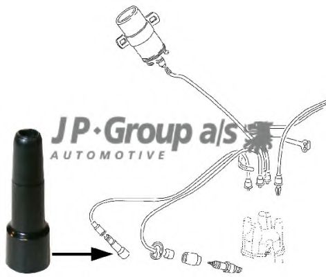 Вилка, свеча зажигания JP GROUP 8191900106