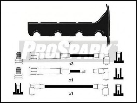 Комплект проводов зажигания STANDARD OES222T