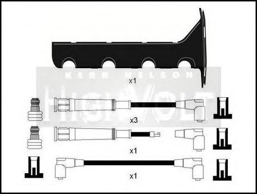 Комплект проводов зажигания STANDARD OEF036T