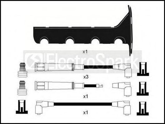 Комплект проводов зажигания STANDARD OEK155T