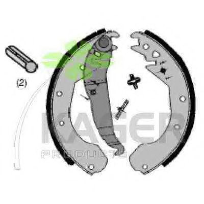 Комплект тормозных колодок KAGER 340346