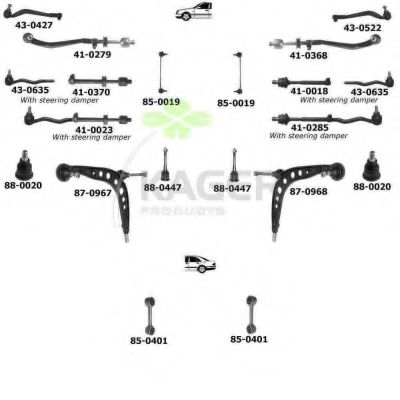 Подвеска колеса KAGER 800446