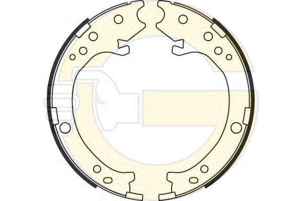 Комплект тормозных колодок, стояночная тормозная система GIRLING 5187799