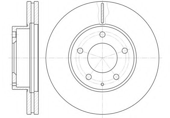 Тормозной диск KAWE 6936 10