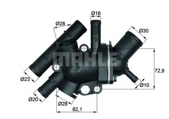 Термостат, охлаждающая жидкость MAHLE ORIGINAL TI 134 88