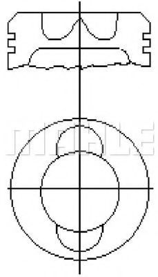 Поршень MAHLE ORIGINAL E50181