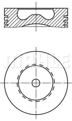 Поршень MAHLE ORIGINAL 033 PI 00101 000