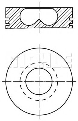 Поршень MAHLE ORIGINAL 015 70 00