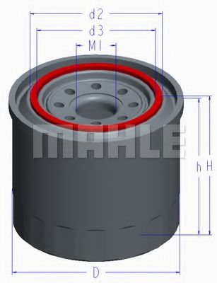 Масляный фильтр MAHLE ORIGINAL OC 609