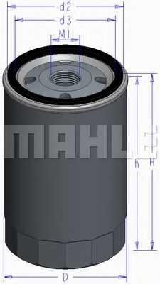 Масляный фильтр MAHLE ORIGINAL OC 489