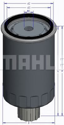Топливный фильтр MAHLE ORIGINAL KC228
