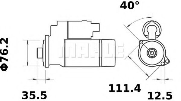 Стартер MAHLE ORIGINAL MS 381