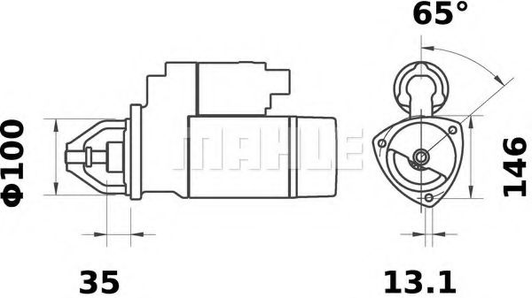 Стартер MAHLE ORIGINAL MS 320