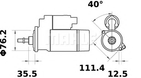 Стартер MAHLE ORIGINAL MS 303