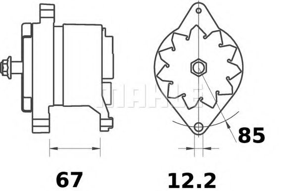 Генератор MAHLE ORIGINAL MG 540