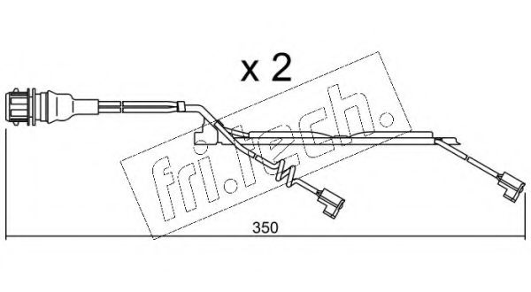 Сигнализатор, износ тормозных колодок fri.tech. SU.231K