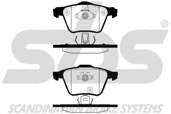 Комплект тормозных колодок, дисковый тормоз sbs 1501224826