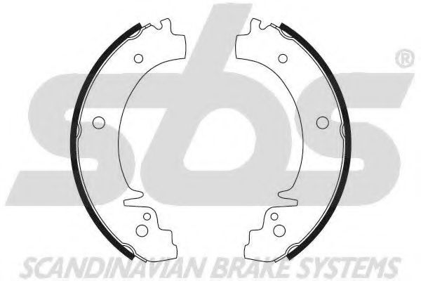 Комплект тормозных колодок sbs 18492723276