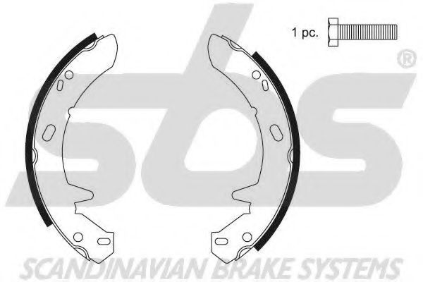Комплект тормозных колодок sbs 18492740633