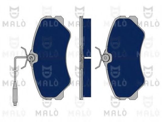 Комплект тормозных колодок, дисковый тормоз MALÒ 1050157