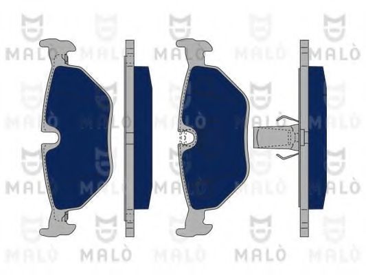 Комплект тормозных колодок, дисковый тормоз MALÒ 1050177