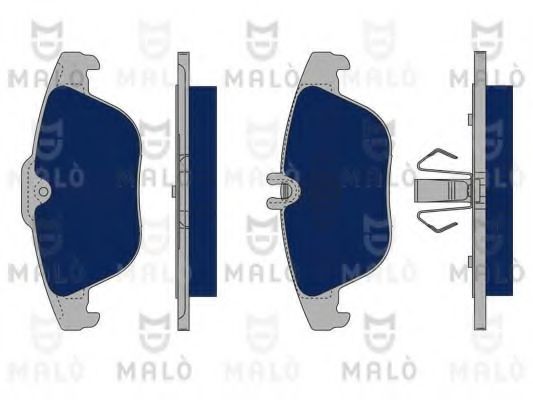 Комплект тормозных колодок, дисковый тормоз MALÒ 1050191