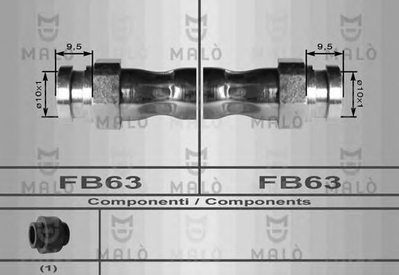 Тормозной шланг MALÒ 80038
