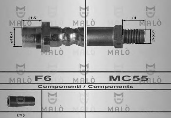 Тормозной шланг MALÒ 80336