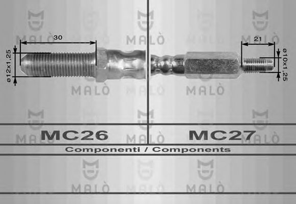 Тормозной шланг MALÒ 8300