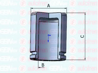 Поршень, корпус скобы тормоза AUTOFREN SEINSA D025279