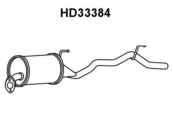 Глушитель выхлопных газов конечный VENEPORTE HD33384