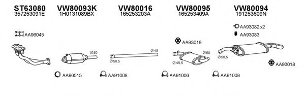 Система выпуска ОГ VENEPORTE 800655