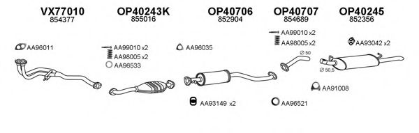 Система выпуска ОГ VENEPORTE 400551
