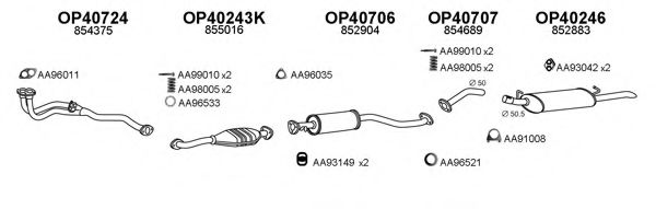 Система выпуска ОГ VENEPORTE 400555