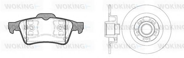 Комплект тормозов, дисковый тормозной механизм BENDIX DP68032