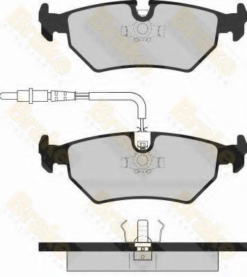 Комплект тормозных колодок, дисковый тормоз Brake ENGINEERING PA1064