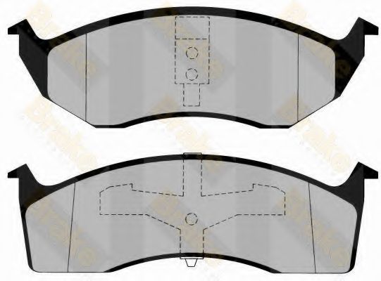 Комплект тормозных колодок, дисковый тормоз Brake ENGINEERING PA1137